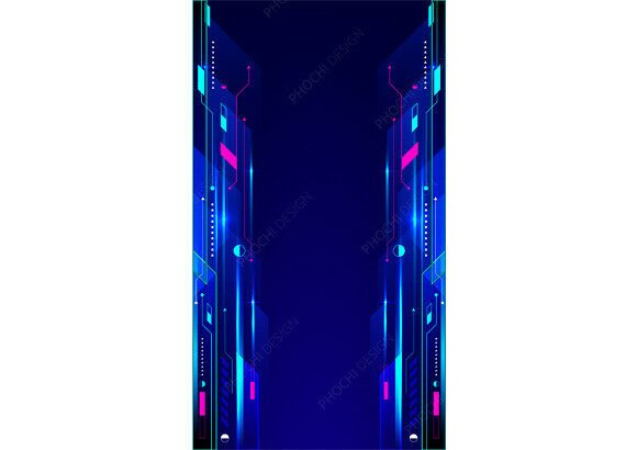 Futuristic Digital Geometric Background