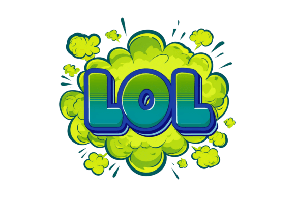 LOL Green Splash Printable Design