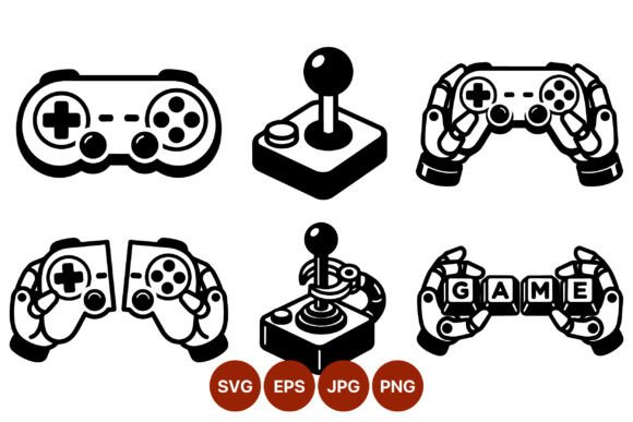 Robotic Hands with Game Controllers: A Practical Review of a Versatile Vector Art Collection