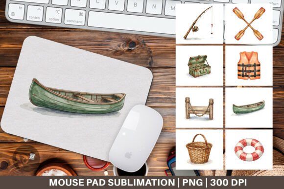 Rustic Lake Watercolor Mouse Pad PNG: A Fresh Take on Desk Style and Everyday Comfort