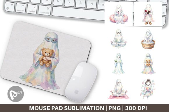 Self-Care Spa Day Ghost Mouse Pad PNG: A Strategic Tool for Workspace Intentionality