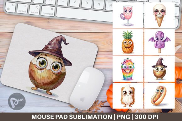 Spooky Summer Snack Mouse Pad Digital